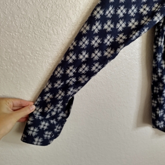 Naked & Famous long sleeve abstract print button down shirt sz S - Picture 4 of 8